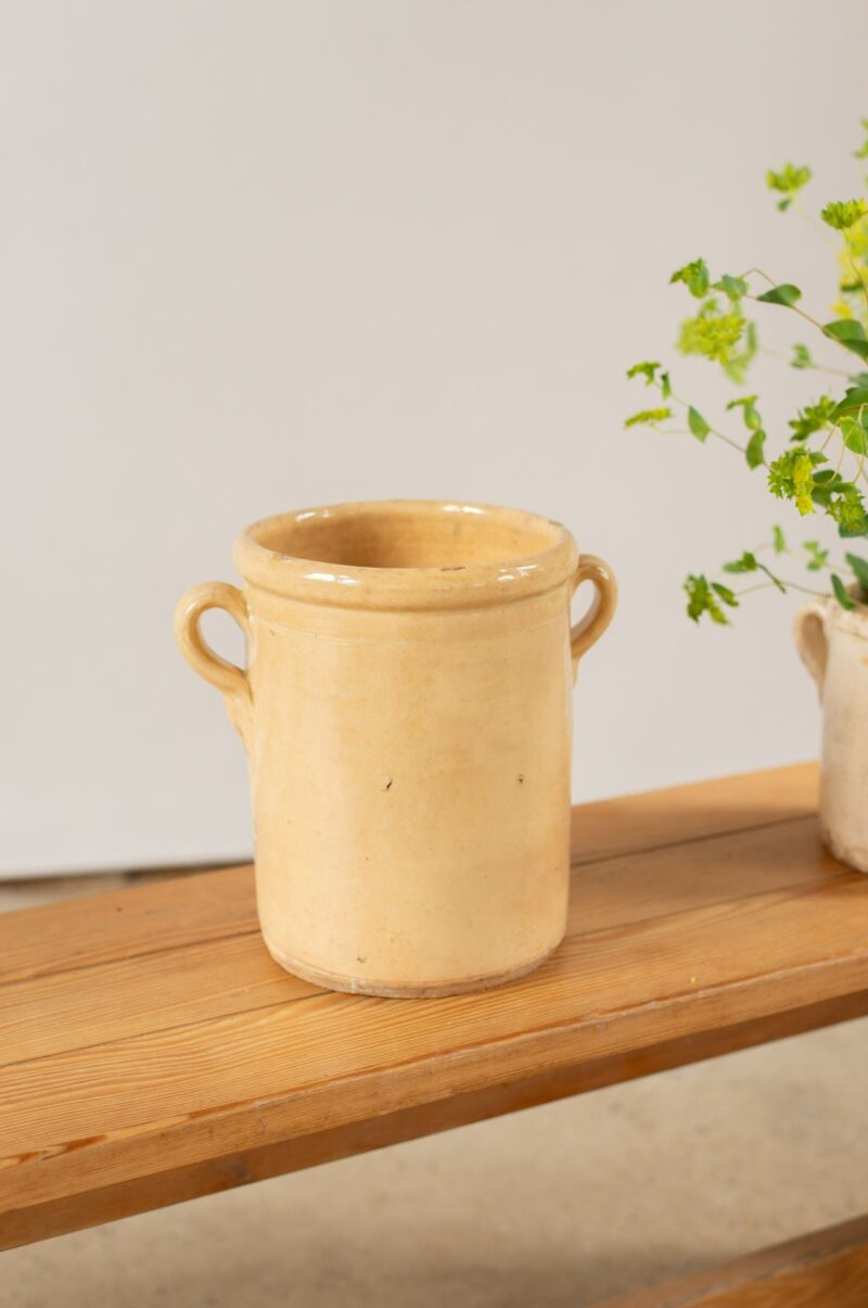 Liloh 19th-Century Italian Glazed Storage Pot with Handle – c.1880