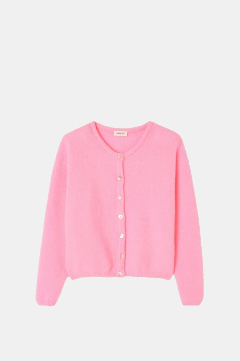 Liloh Vitow Lightweight Cardigan – Rose Chine Pink