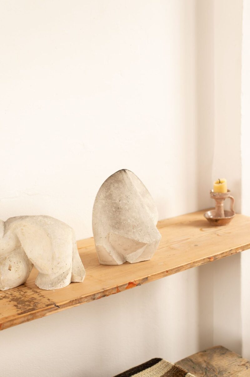 Liloh Mid-Century French Abstract Plaster Sculpture - Image 3