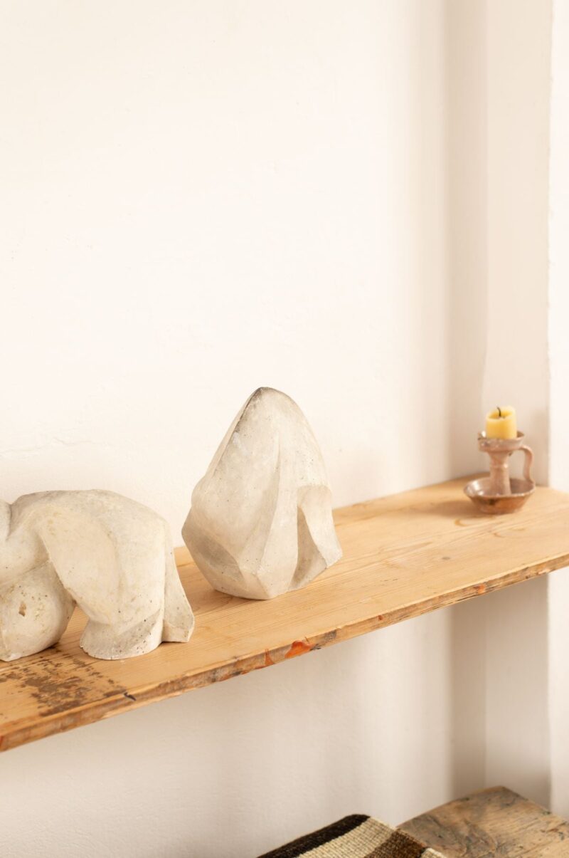 Liloh Mid-Century French Abstract Plaster Sculpture - Image 4