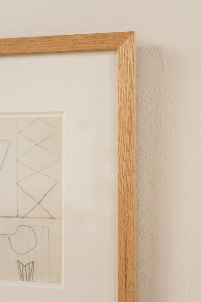 Liloh Original Abstract Pencil Artwork on Paper – c.1974 - Image 4