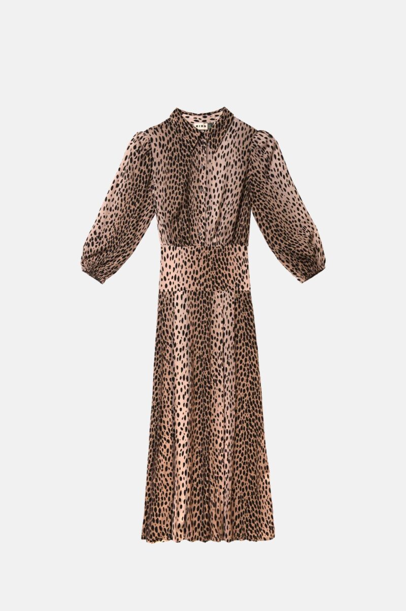 Liloh Izzy Antelope Spot Dress – Black