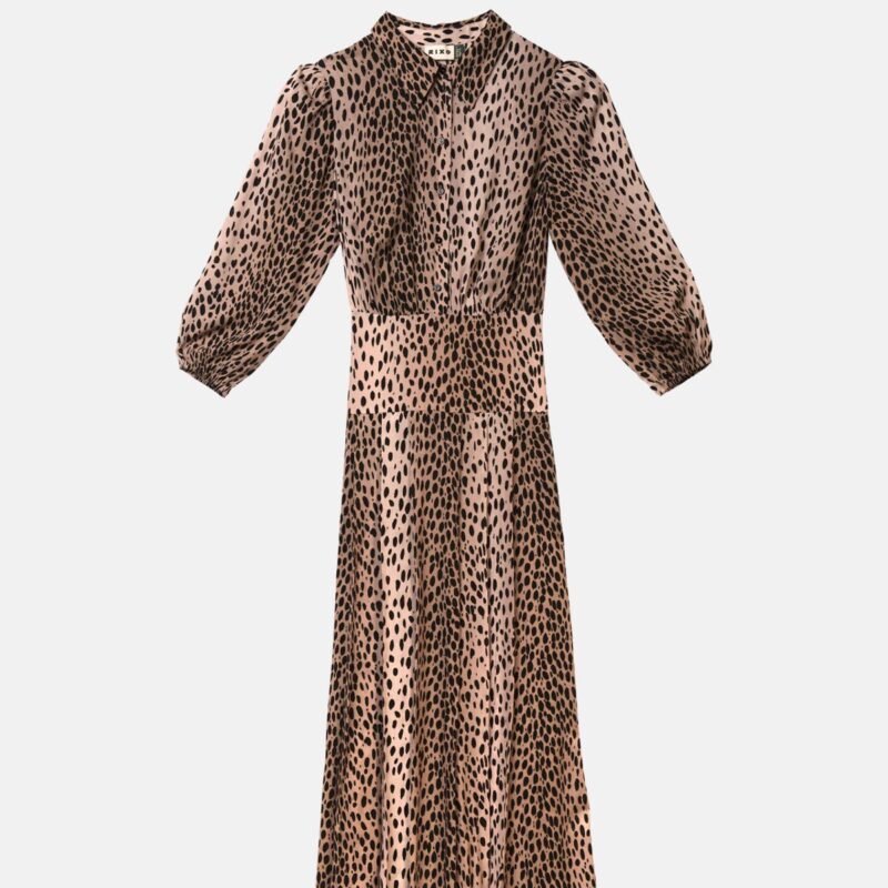 Liloh Izzy Antelope Spot Dress – Black