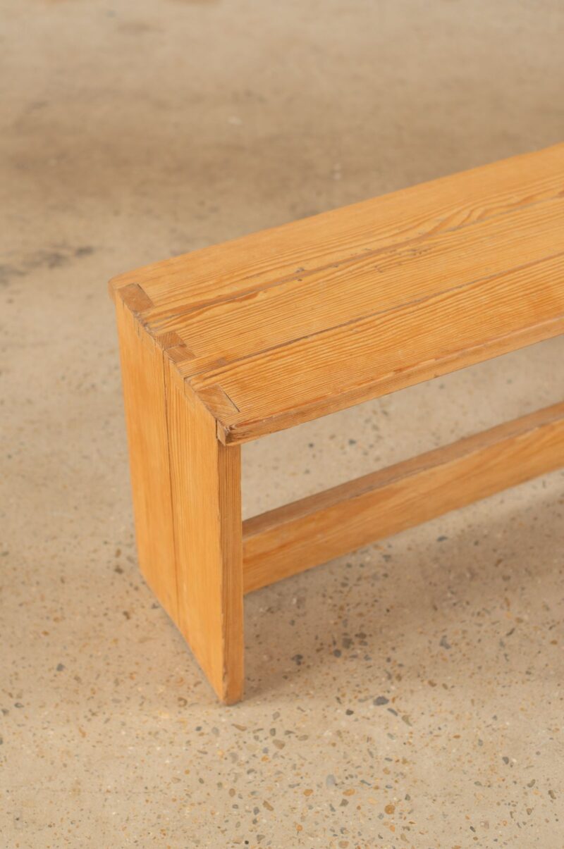 Liloh Vintage Three-Plank Pine Benches with Box Joints – c.1960 - Image 2