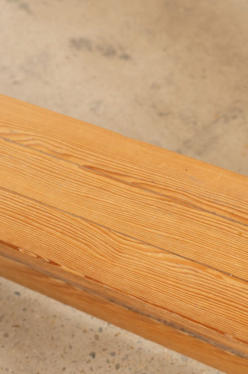 Liloh Vintage Three-Plank Pine Benches with Box Joints – c.1960 - Image 4